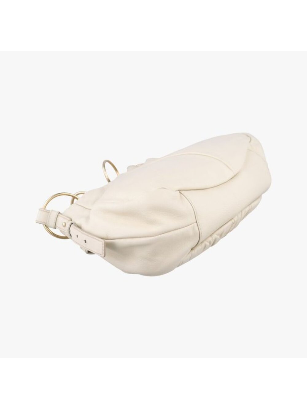 ★SOLD★ Saint Laurent Yves Laurentsaharienne White Leather Messenger Bag - Picture 7 of 15